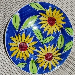 Sango Sunflower Hand Painted 12" Serving Plate